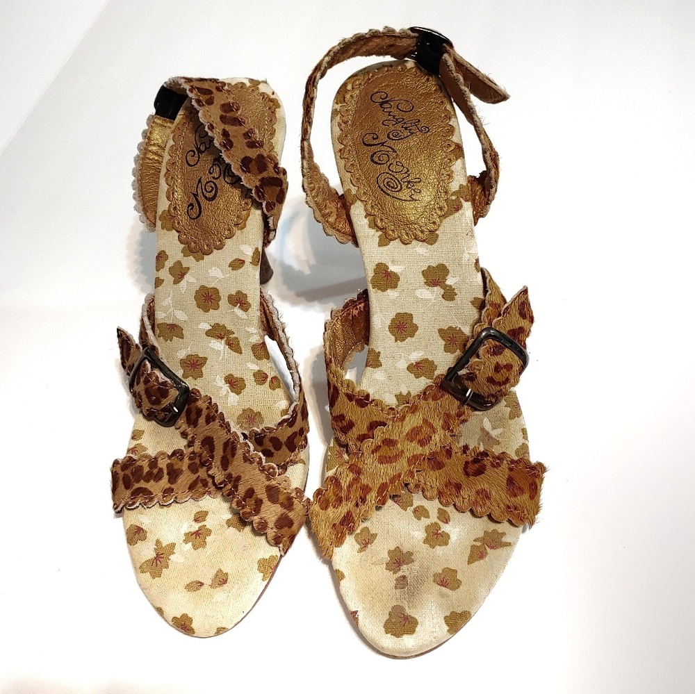 Leopard Print strappy Sandals by Naughty monkey